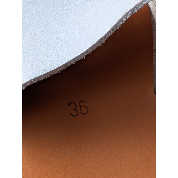 K JACQUES WHITE SLIP-ON LEATHER SANDALS-SAINT TROPEZ- SZ 36 $259 - Picture 10 of 10